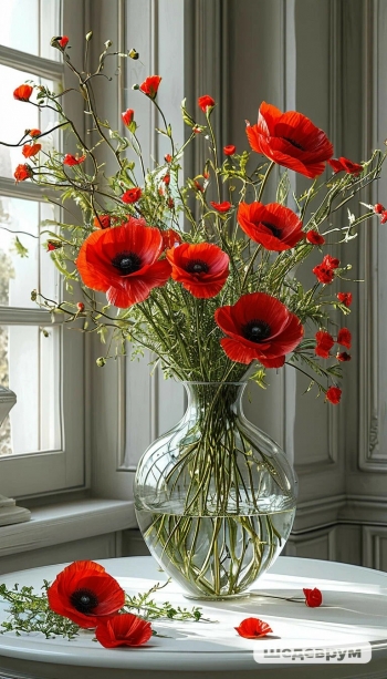 Красные маки