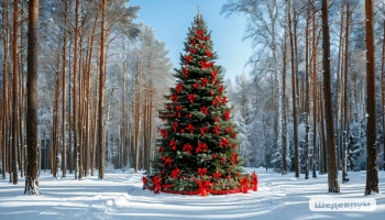 Царь-ёлка в лесу