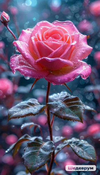 Розовая роза