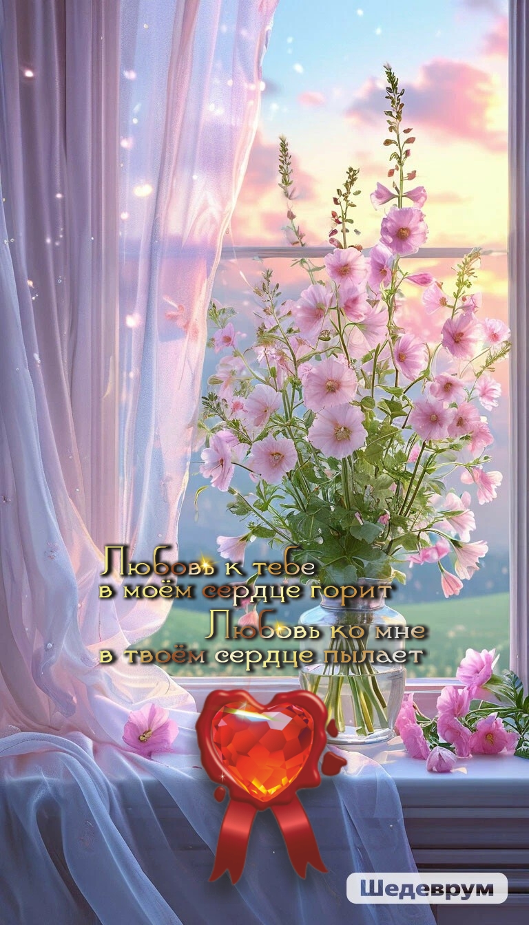 Весенний букет на окне