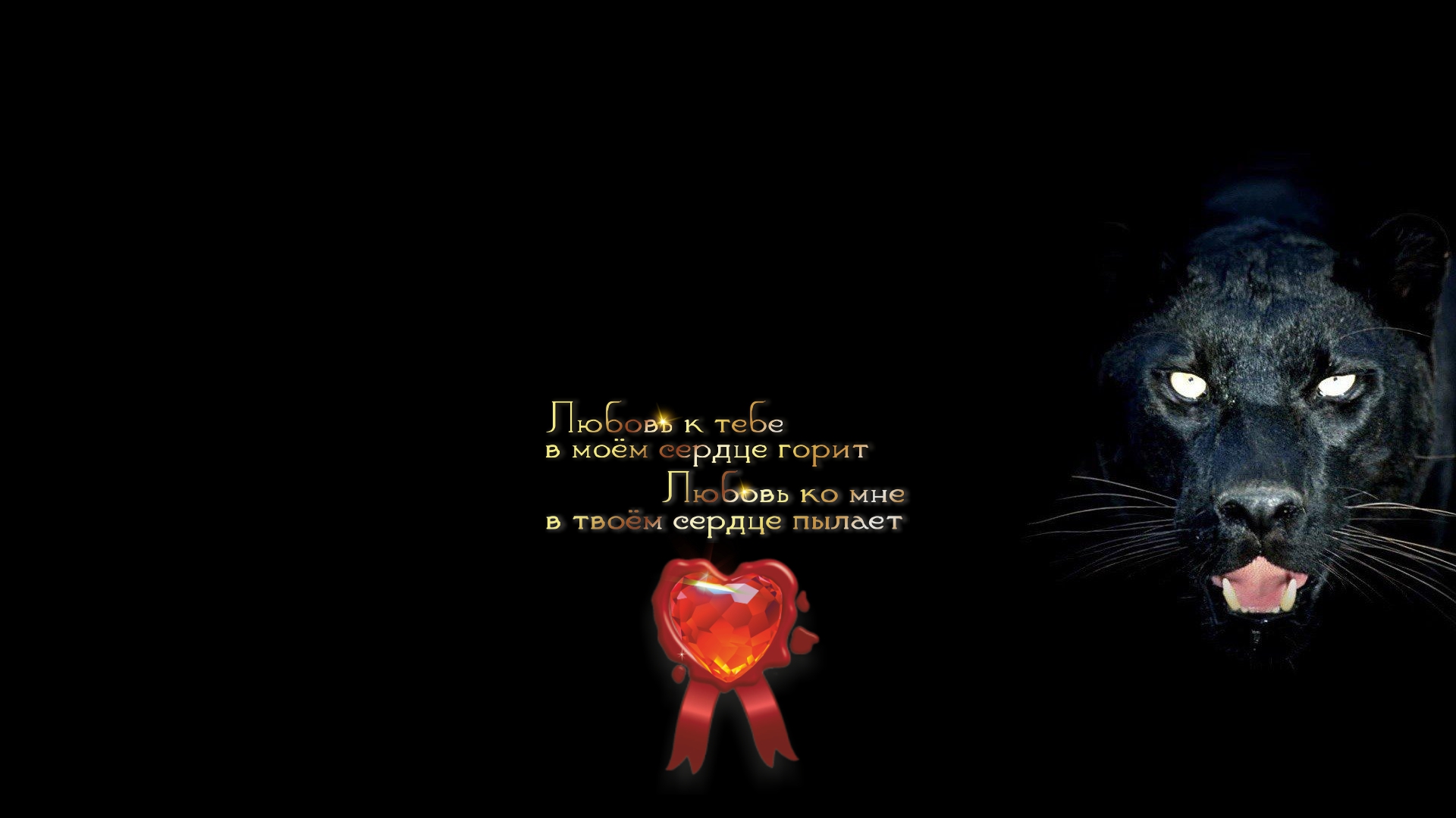 Уверенность пантеры в твоем сердце