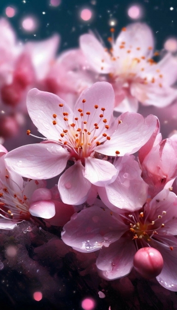 Розовые цветы