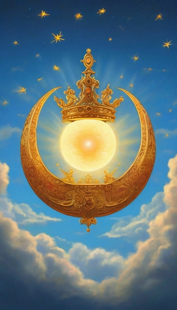 Луна, солнце и корона