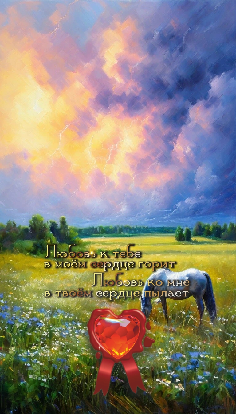 Лошадь на выпасе