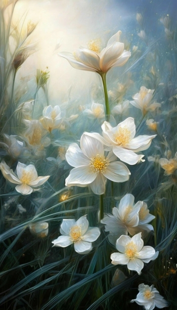 Бело-желтые цветы