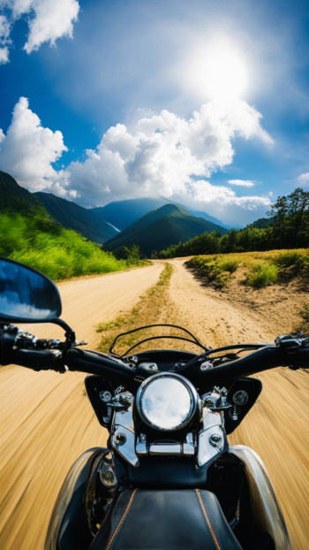 На мотоцикле