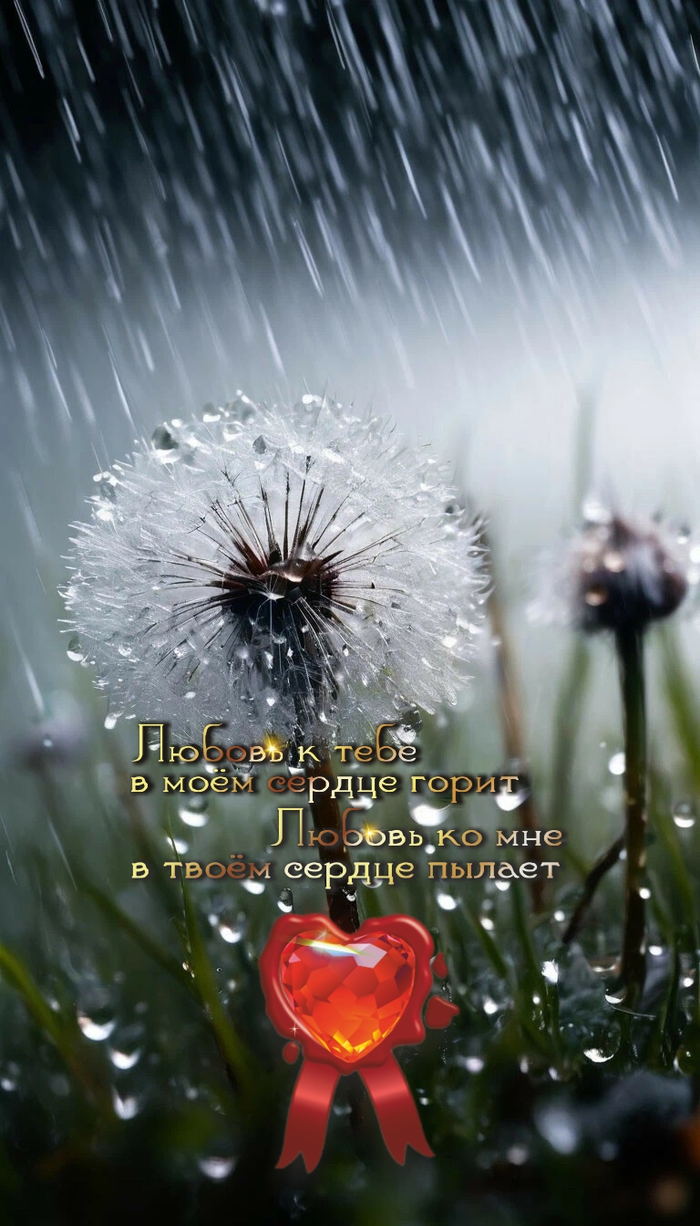 Мокрый одуванчик