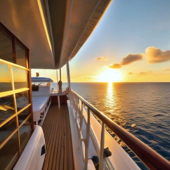 Встречаем рассвет на яхте