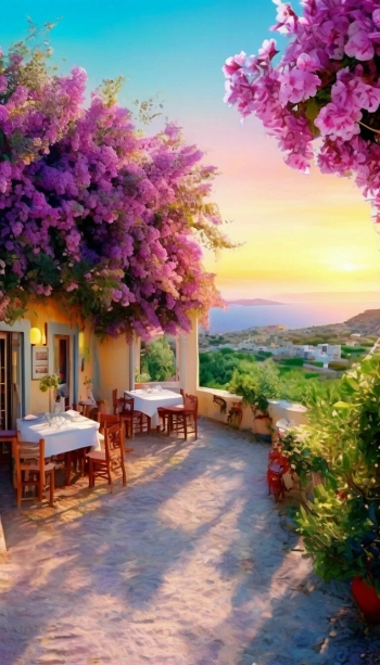 Кафе в теплой стране