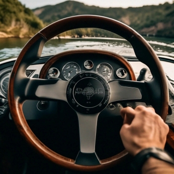 За штурвалом яхты