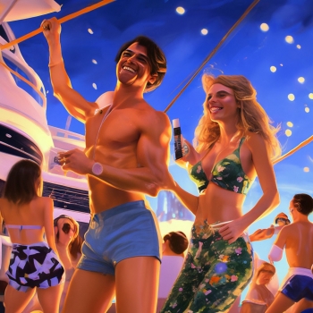 Дискотека на яхте