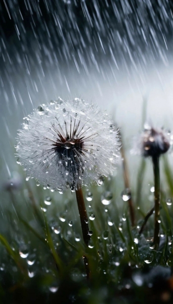 Мокрый одуванчик