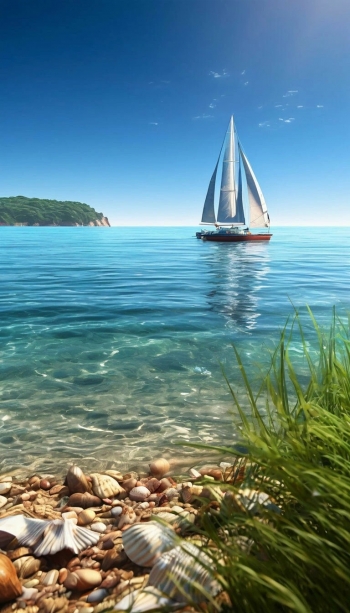 Моя яхта в дали