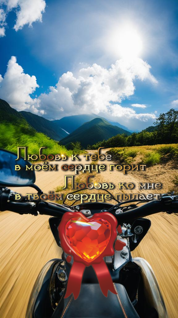 На мотоцикле