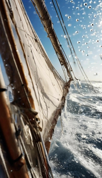 На парусной яхте