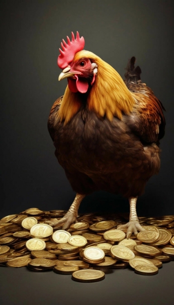 Денег куры не клюют