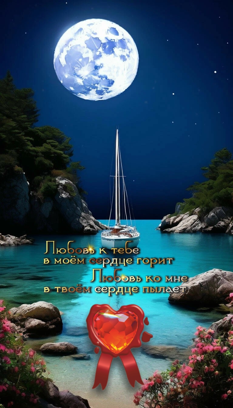 Яхта в голубой лагуне